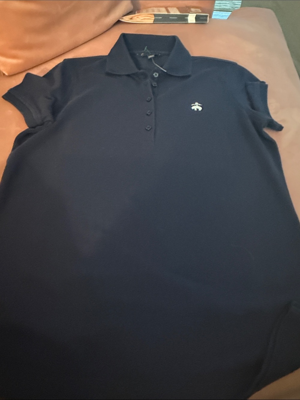 Brooks Brothers Women's Pima Cotton Pique Polo Shirt Blue